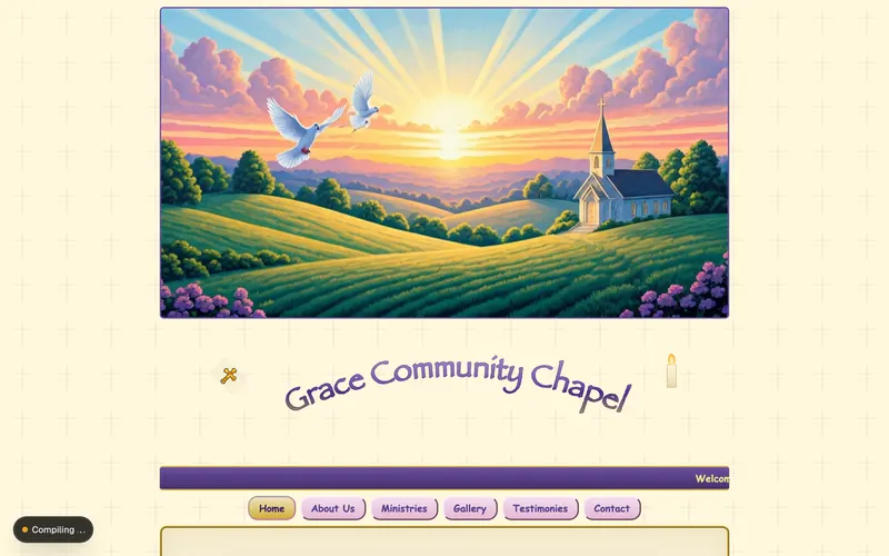 Blessings Homepage — live theme preview